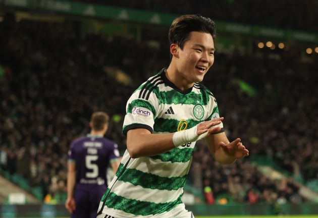 Oh Hyeon-gyu would be a huge hit in Martin O’Neill’s Celtic side Oh Hyeongyu of Celtic celebrates