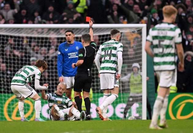 Nick Walsh named as referee for Celtic’s trip to face Rangers Leon Balogun of the Rangers shown a red card