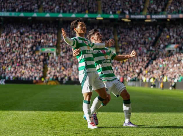 Reo Hatate celebrates