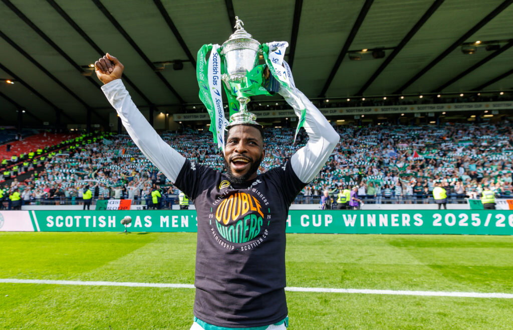 Kelechi Iheanacho with the Scottish Cup Final