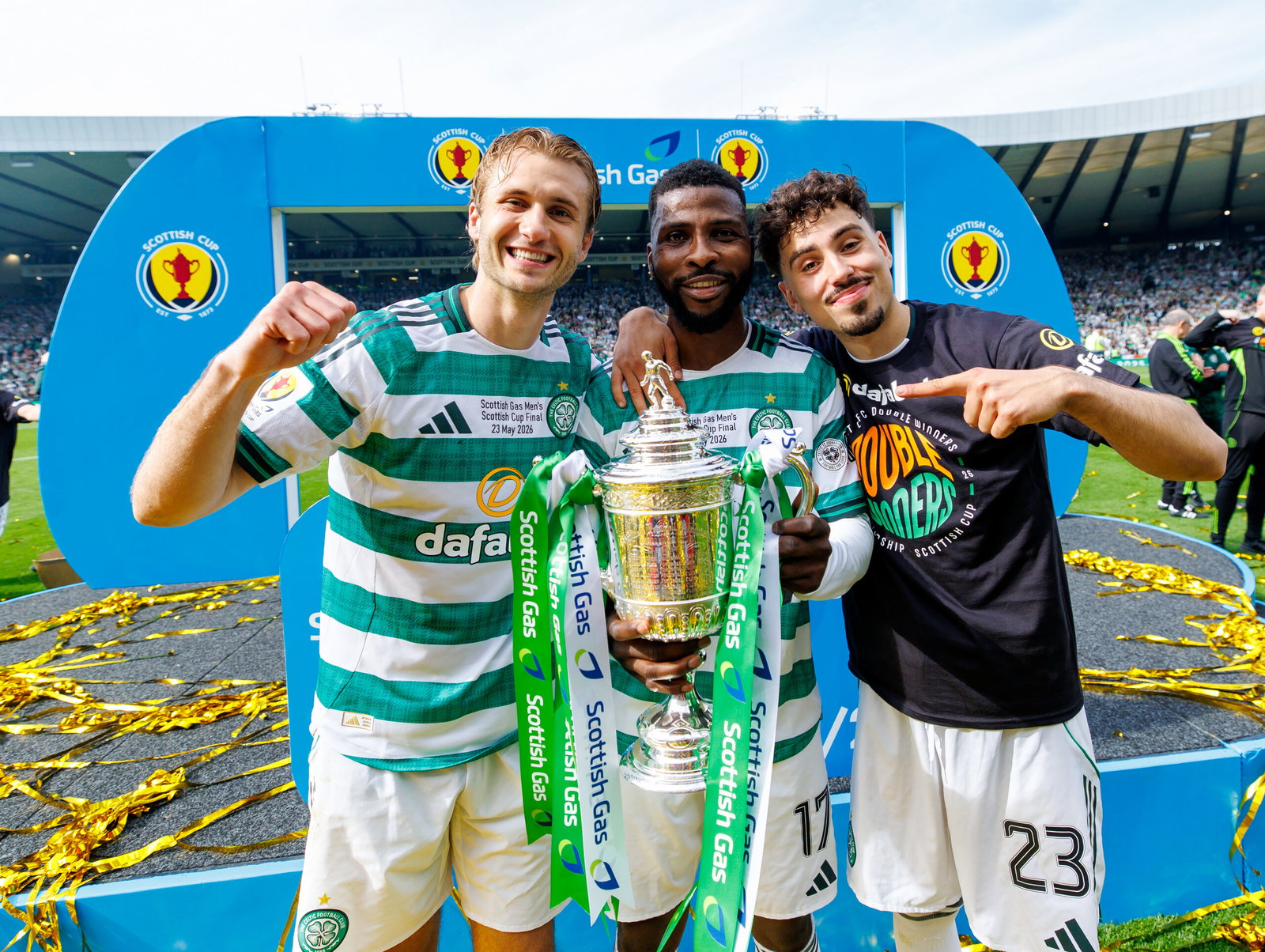 Kelechi Iheanacho, Benjamin Nygren and Seb Tounekti.
