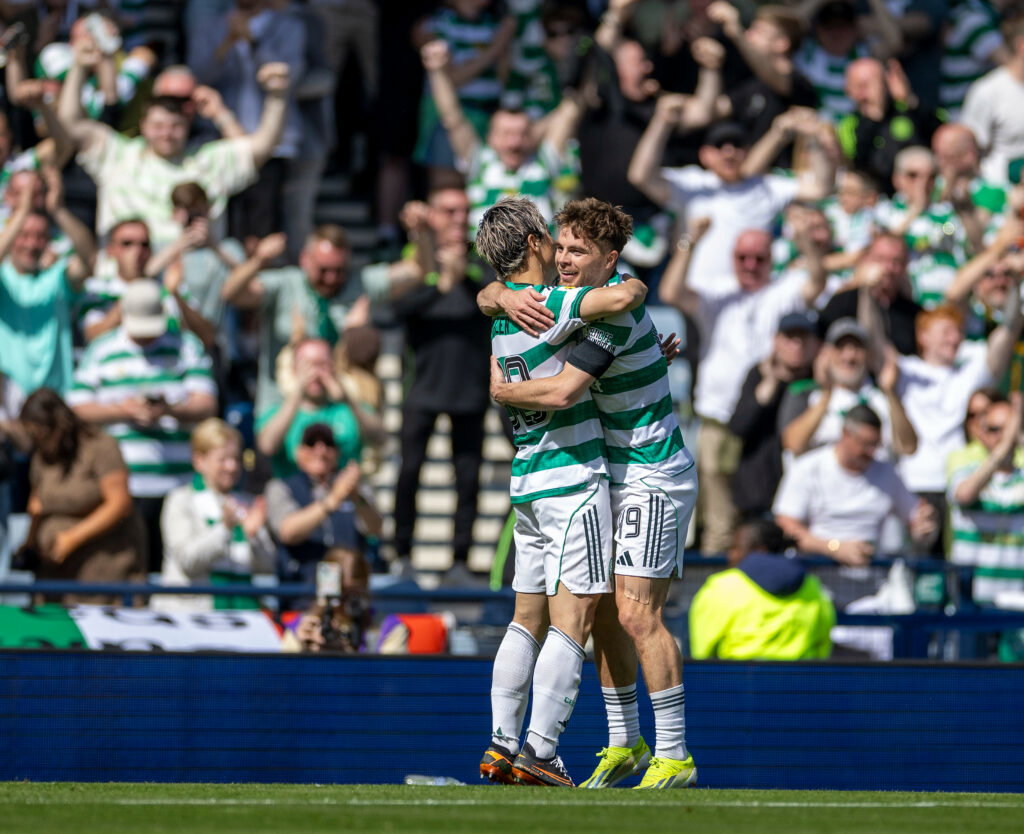 Better than All The Rest – James Forrest on his best week ever at Celtic James Forrest celebrates with goalscorer Daizen Maeda