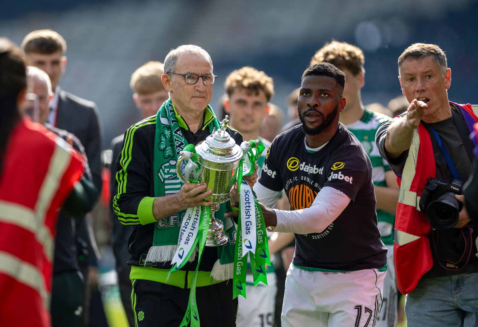Martin O'Neil and Kelechi Iheanacho.