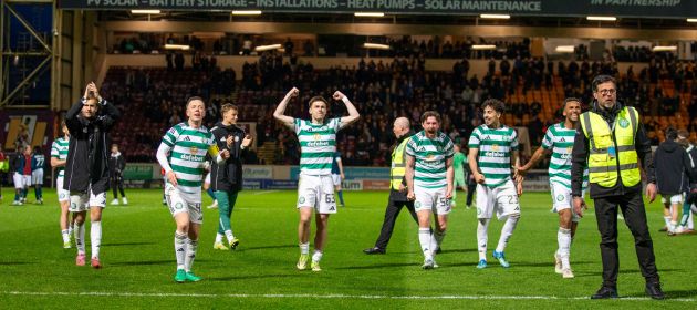 Celtic celebrations at Fir Park.