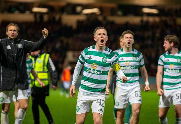 Callum McGregor celebrates