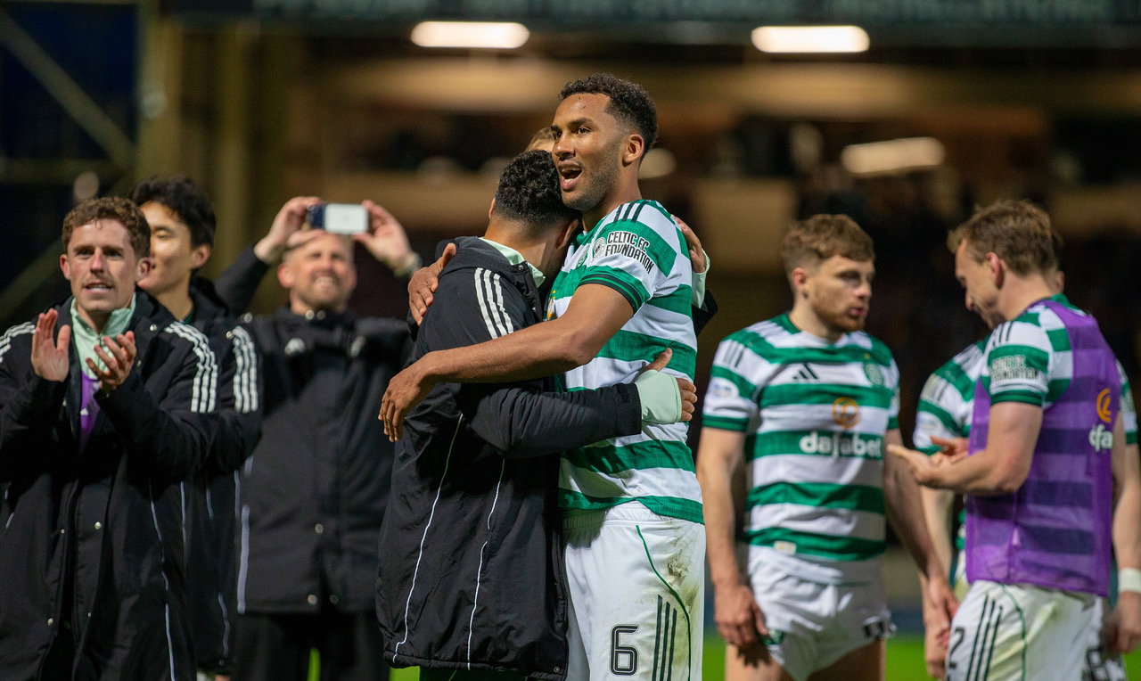 Celtic celebrations at Fir Park.