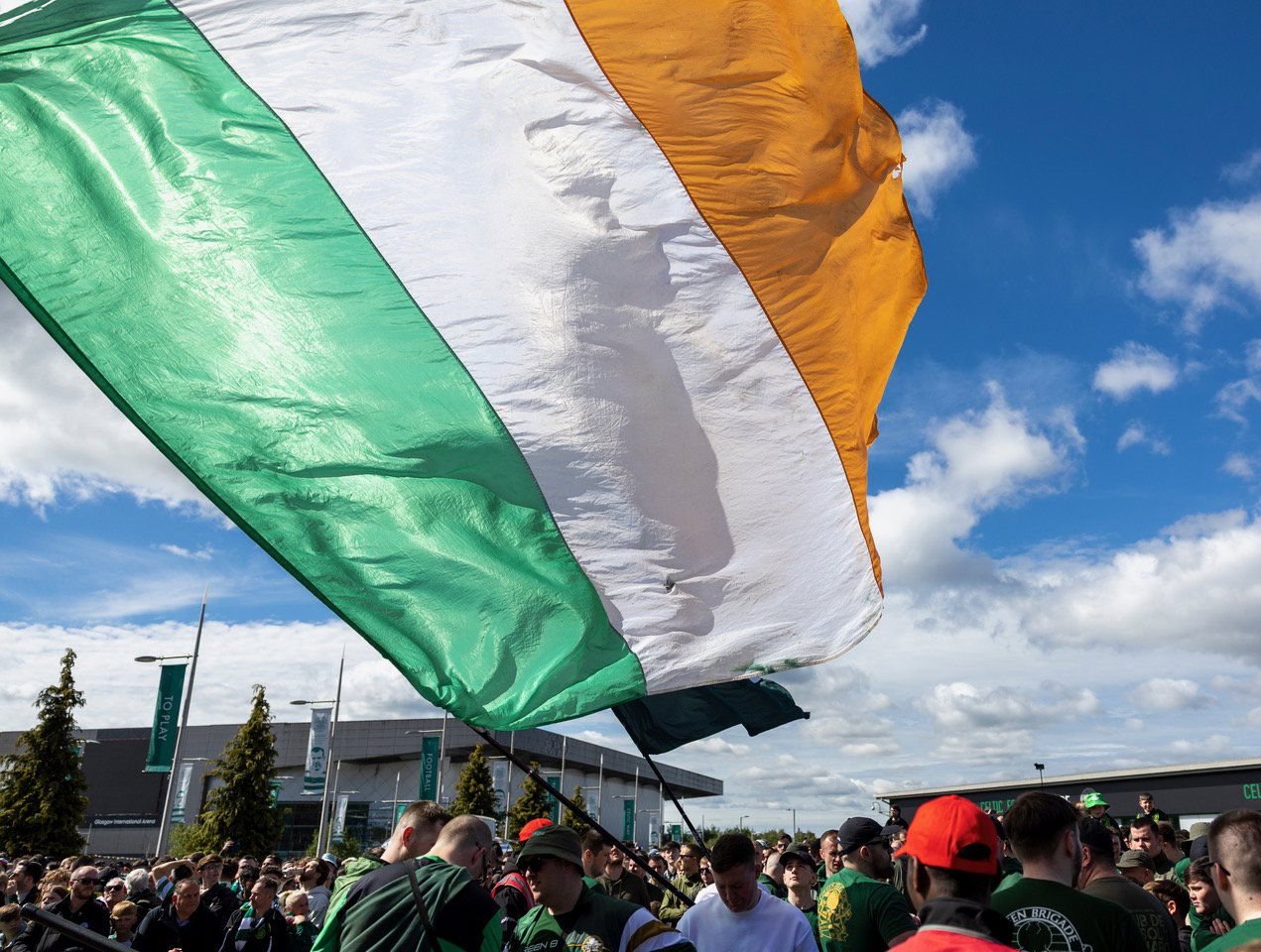 Celtic supporters at Celtic Park