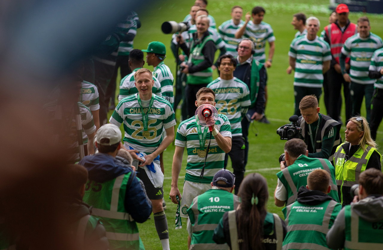 Celtic celebrations after 2026 title win.