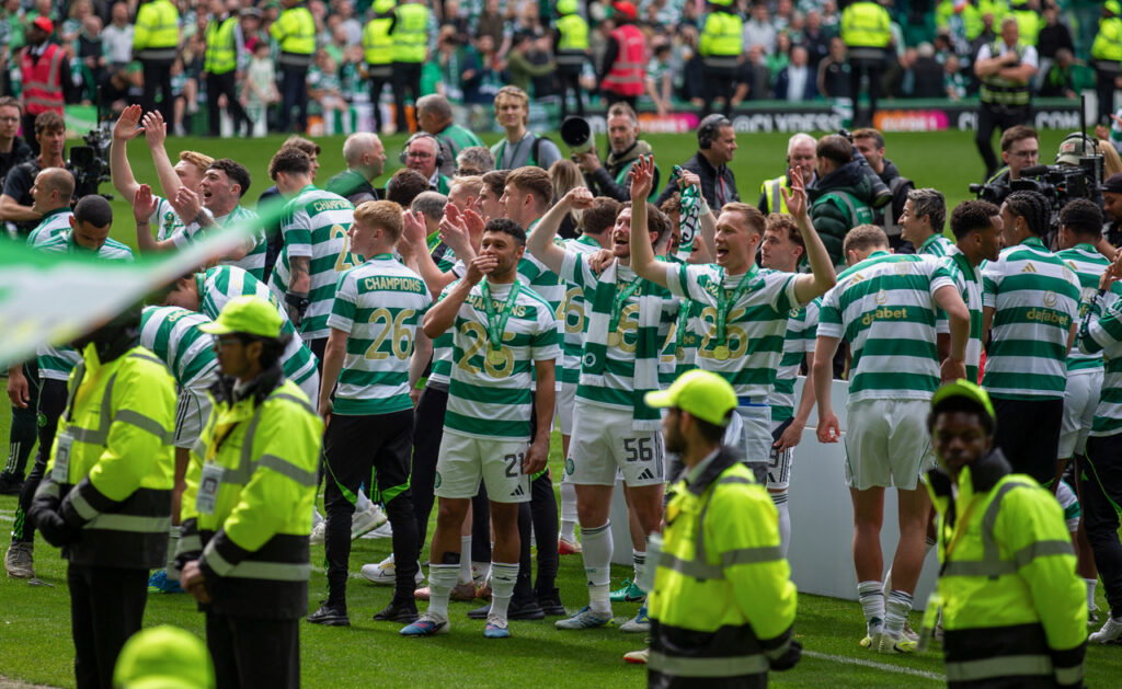 Celtic celebrations after 2026 title win.