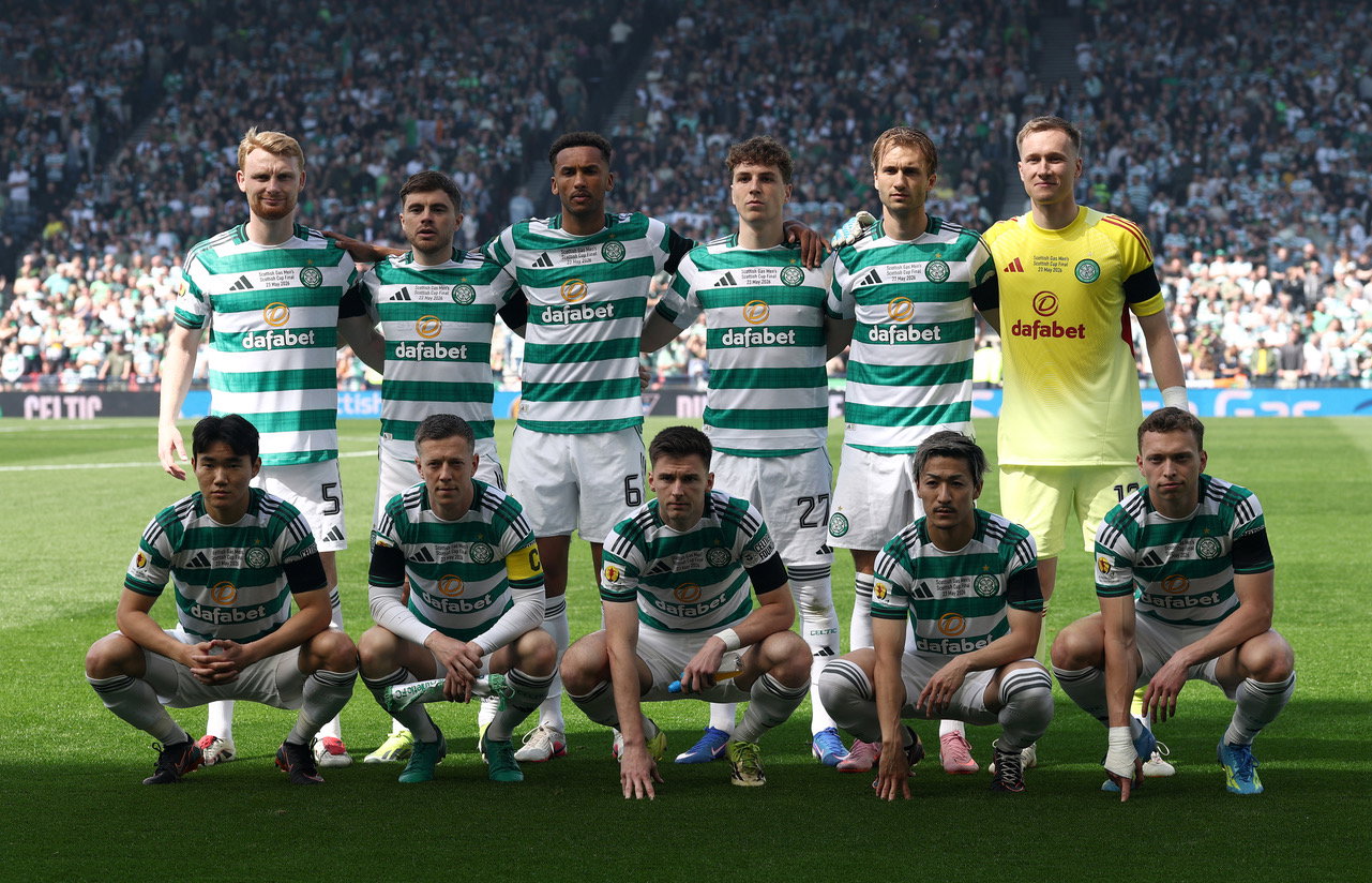 Celtic team ahead of the 2026 Scottish Cup Final