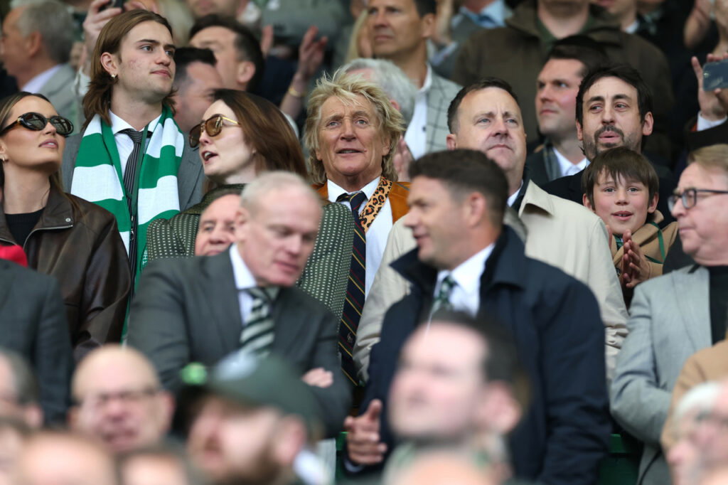 Rod Stewart ‘let down’ by Celtic Park scenes despite historic title win Rod Stewart, watches on from the stands
