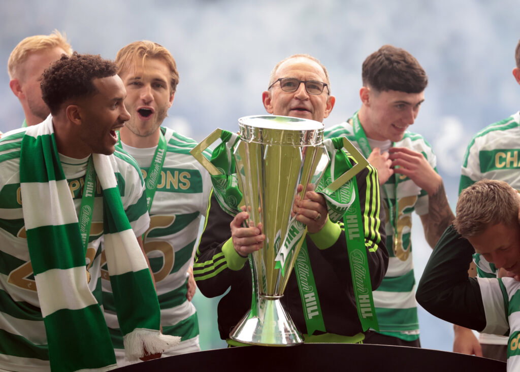 Martin O’Neill admits ‘he couldn’t stand’ another Celtic season right now Martin O'Neill, Interim Manager of Celtic lifts the Scottish Premiership trophy