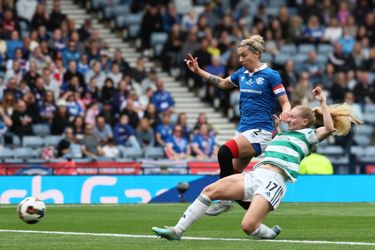 Morgan Cross scores the winner for Celtic