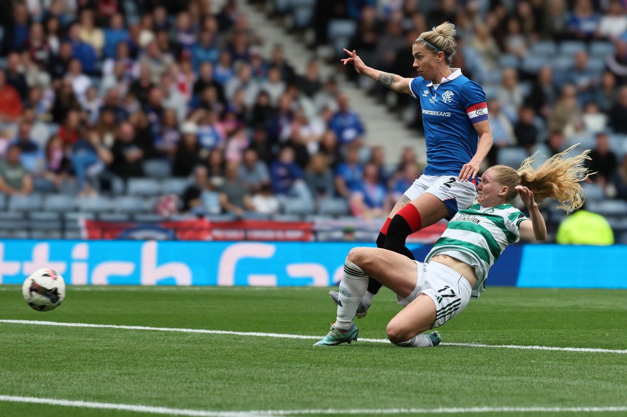 Morgan Cross scores the winner for Celtic