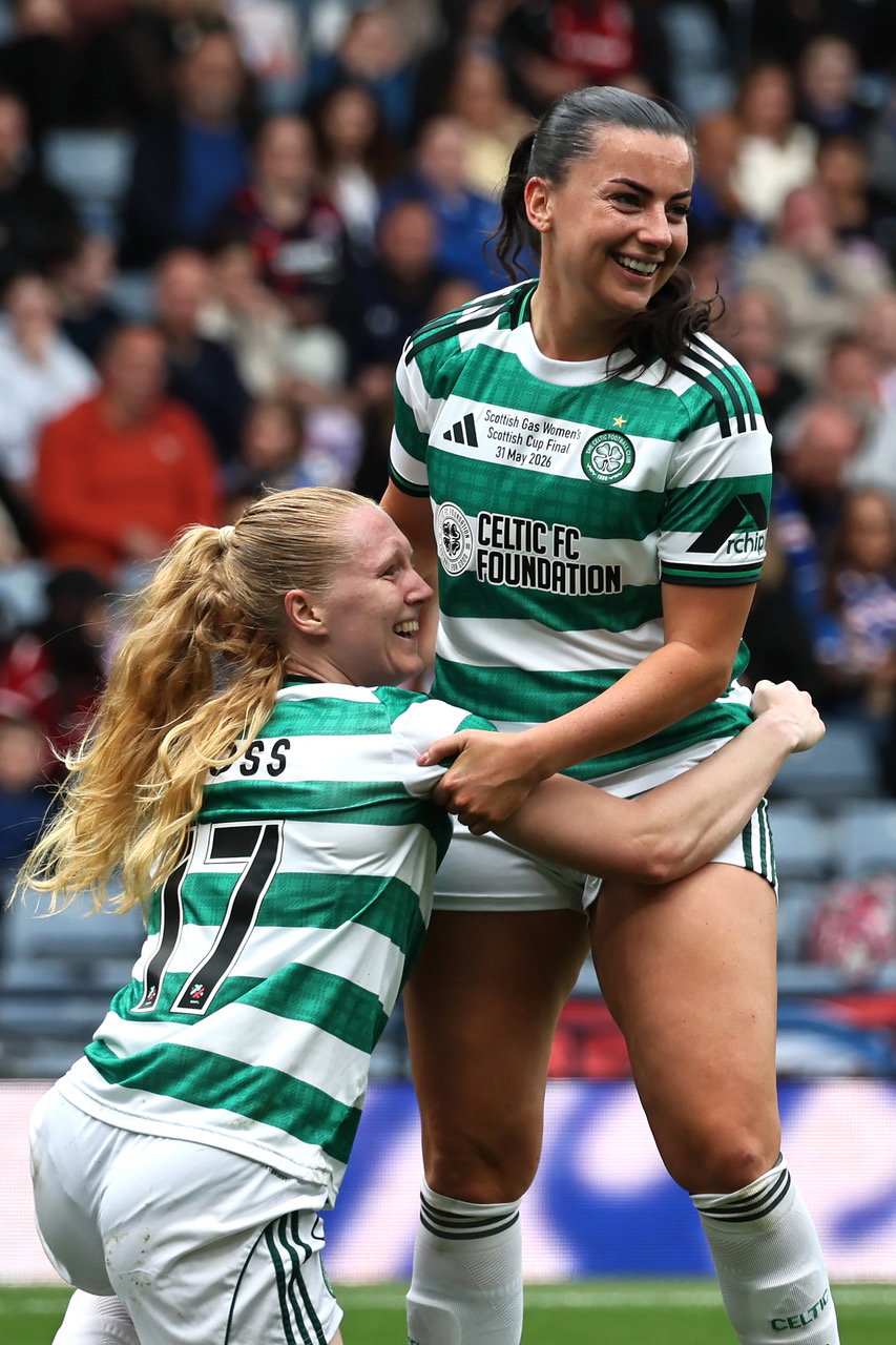 Morgan Cross scores the winner for Celtic