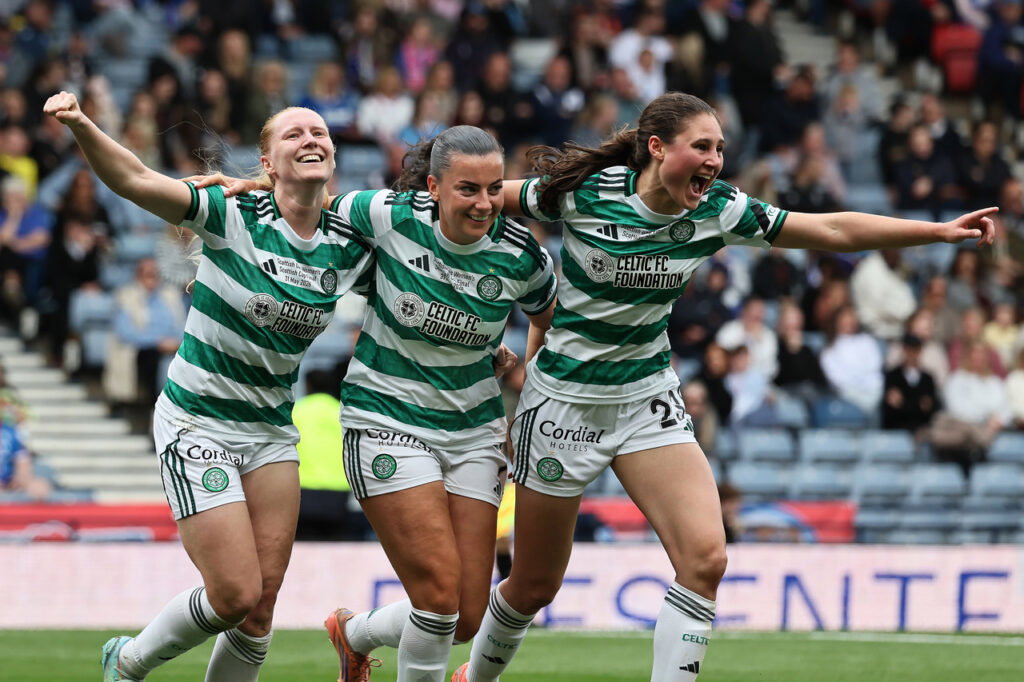 Morgan Cross celebrates