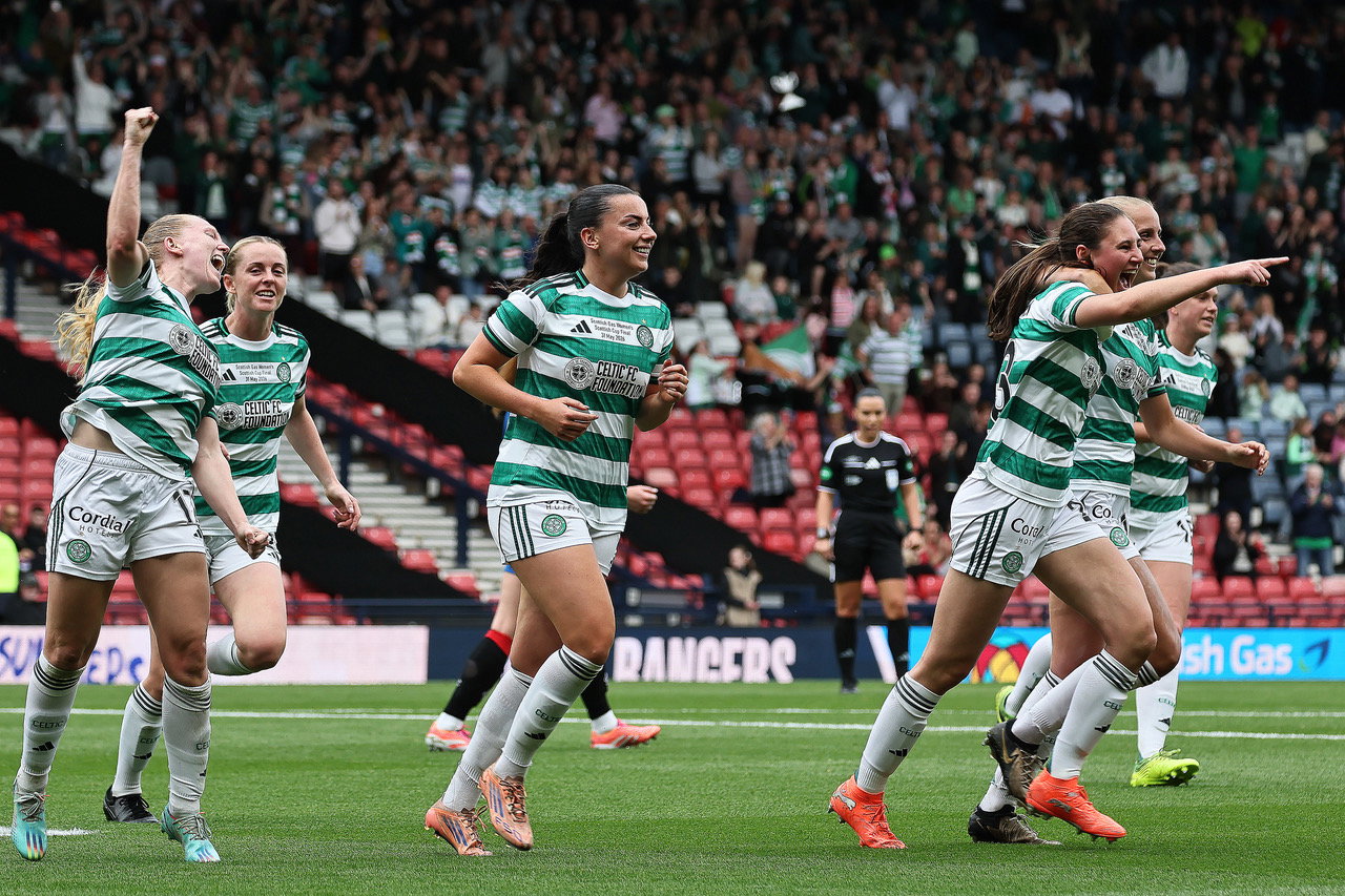 Morgan Cross celebrates