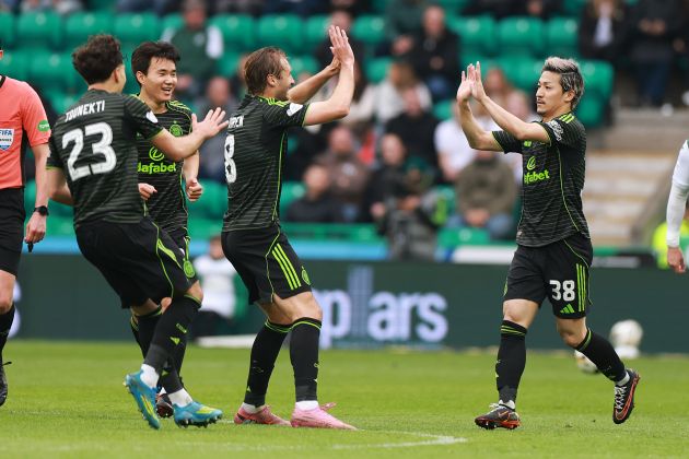 Daizen Maeda and Benjamin Nygren of Celtic