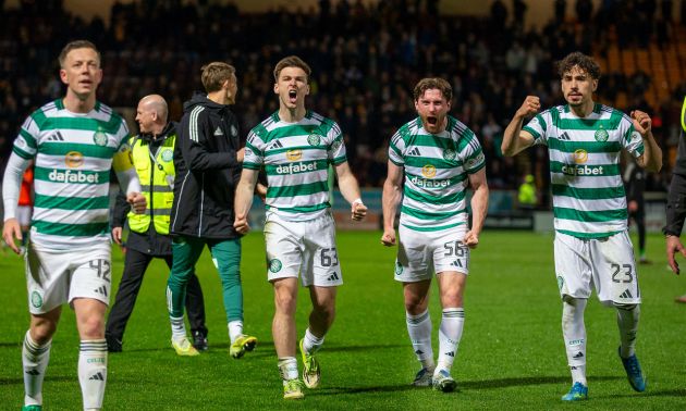 Celtic celebrations at Fir Park.