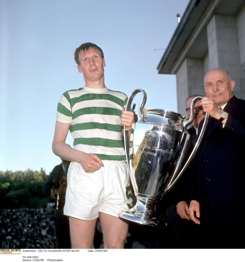 Billy McNeill with European Cup.