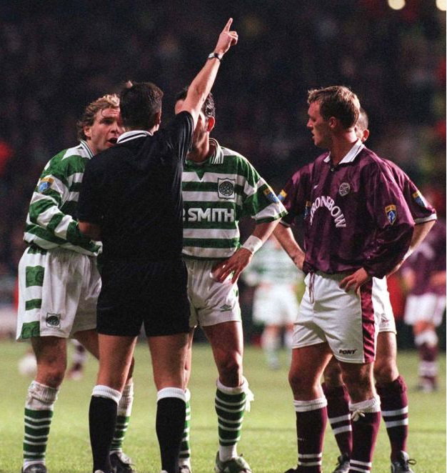 Paulo Di Canio gets send off after scoring that penalty 
