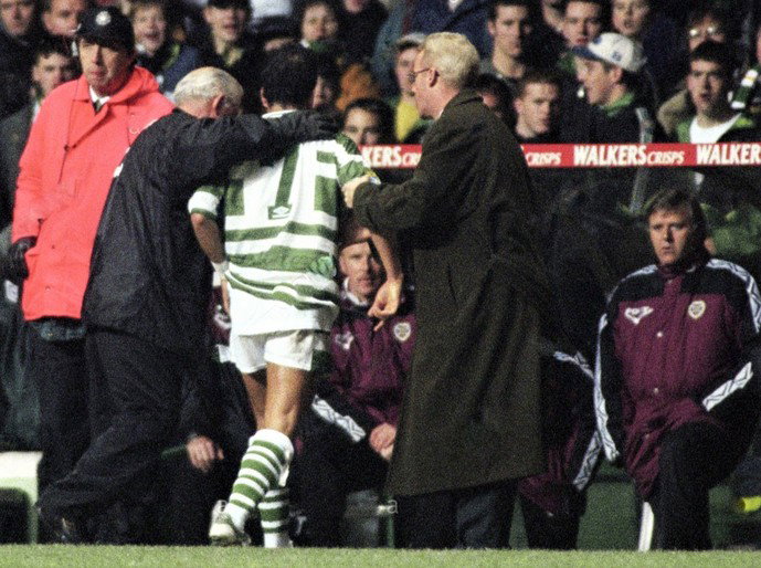Paulo Di Canio gets send off after scoring that penalty!