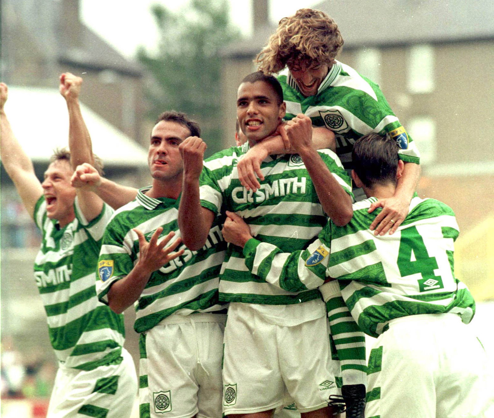 Paulo Di Canio in the Celtic celebrations 