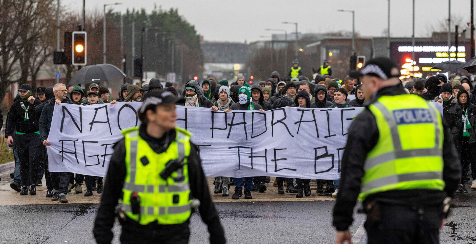 Celtic fan protest