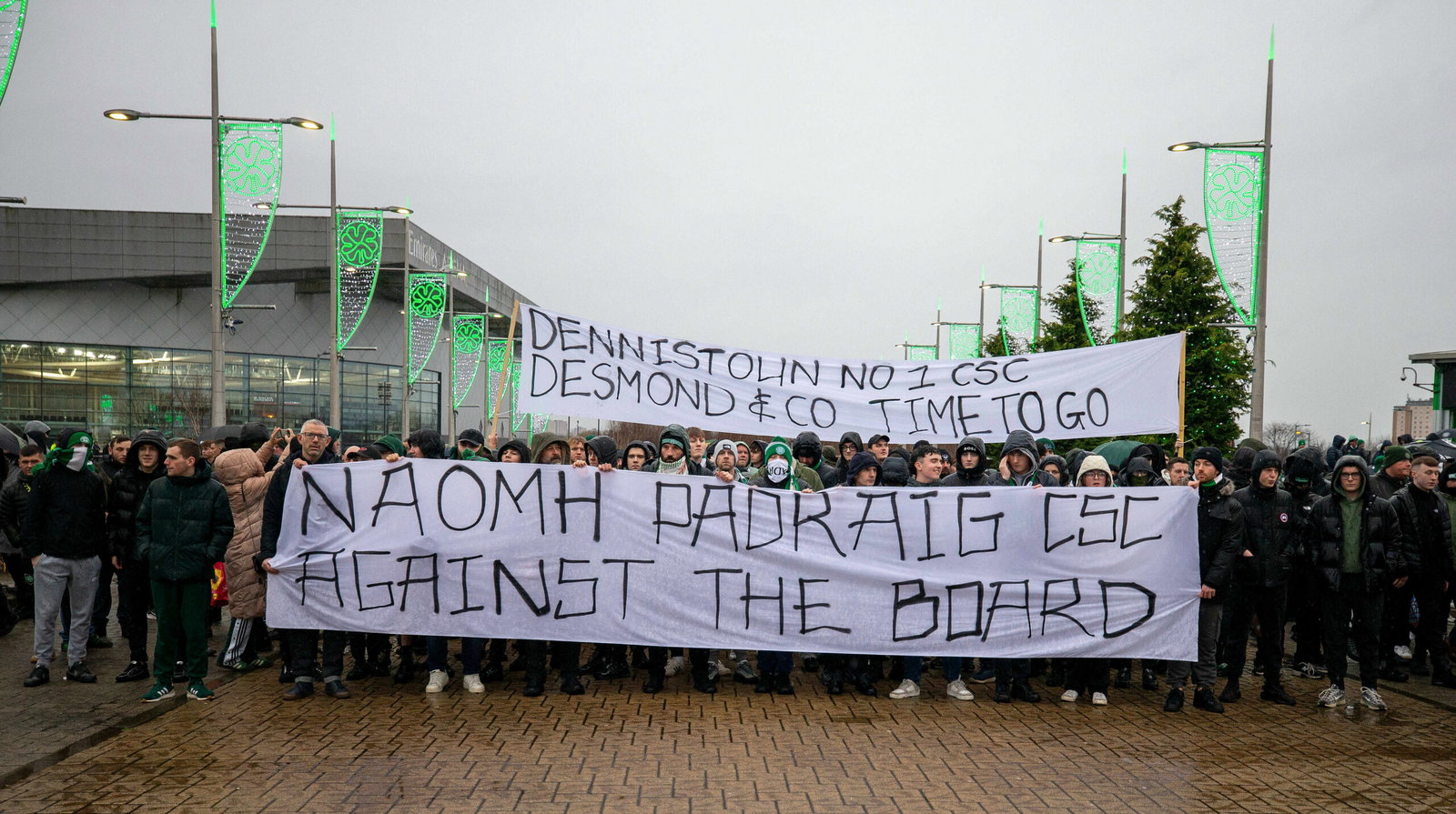 Celtic fan protest