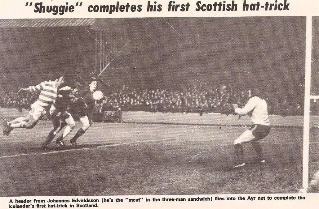 Johannes Edvaldsson's hat-trick