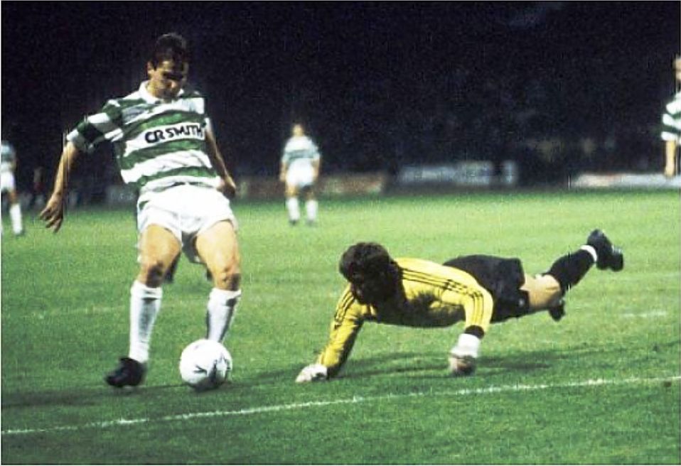 Celtic v Partizan Belgrade September 1989. Dariusz DziekanowskiDziekanowski. 