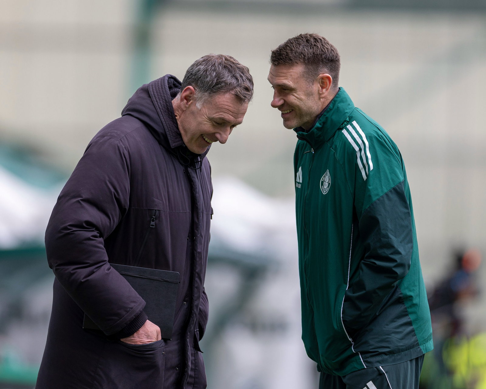 Chris Sutton and Celtic coach Stephen McManus