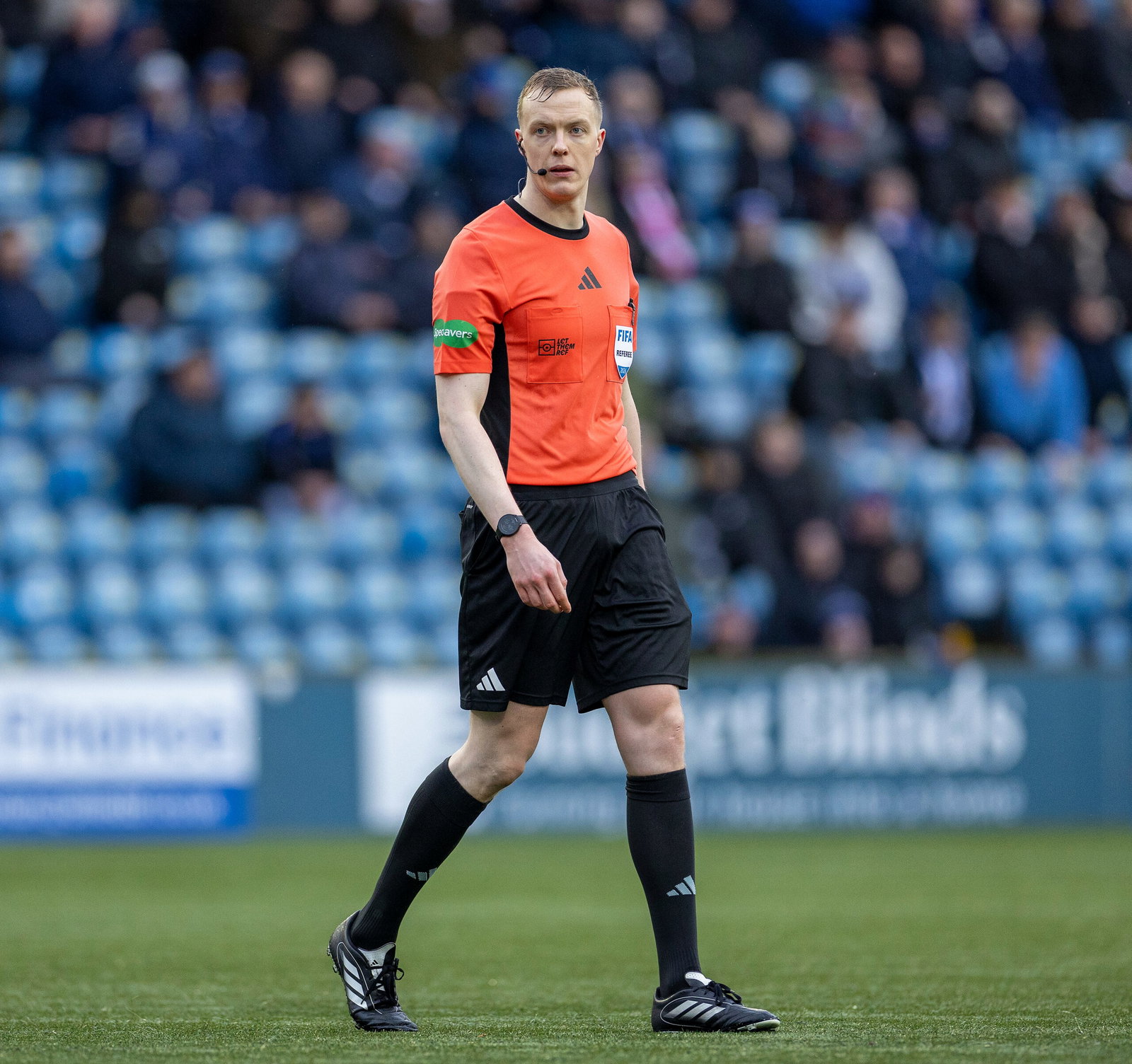 Referee Duncan Nicolson