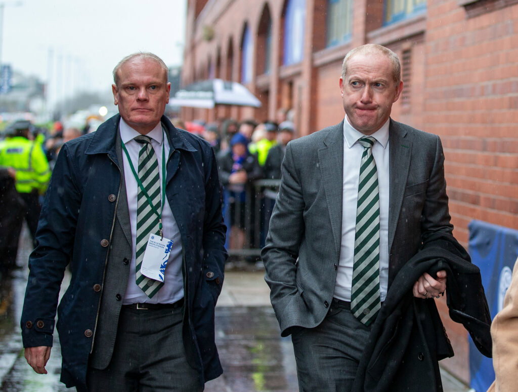 Chris McKay and Michael Nicholson of Celtic