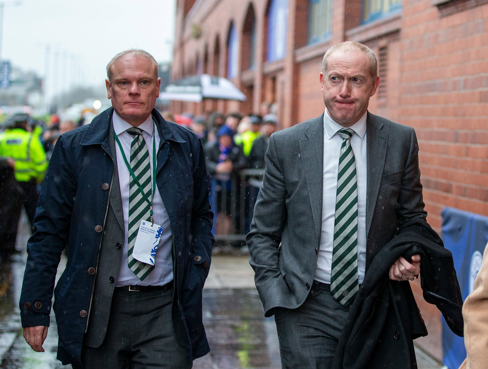 Chris McKay and Michael Nicholson of Celtic