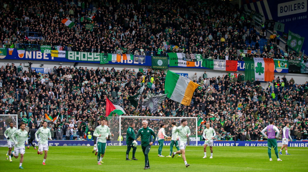 Celtic fans at Ibrox