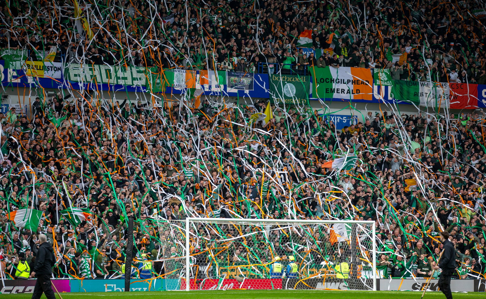 Celtic fans at Ibrox