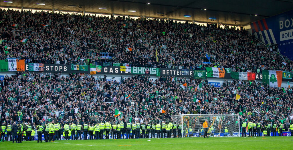 “It’s just not a great situation to be in,” Martin O’Neill on away fan ban Celtic fans fill the free Broomloan stand.