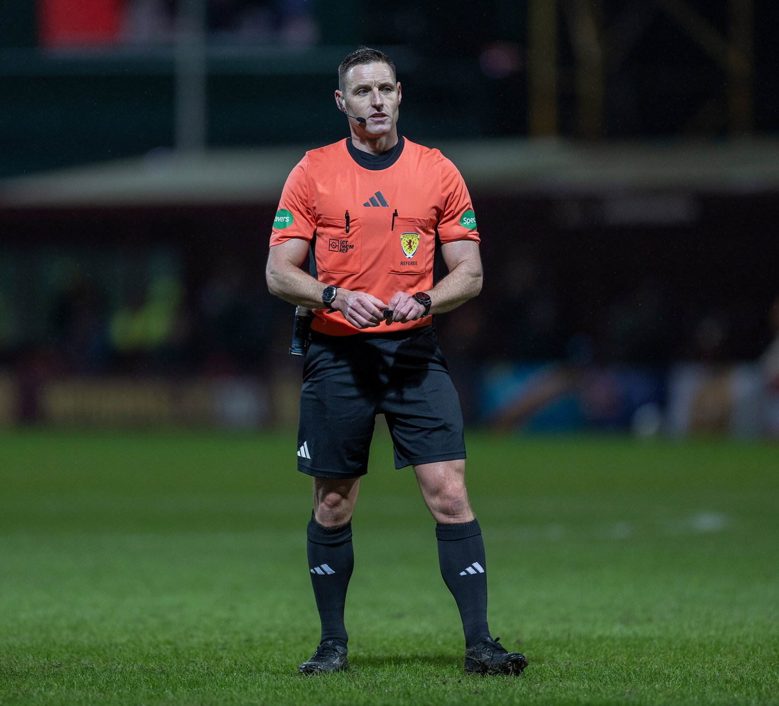 Referee Steven McLean