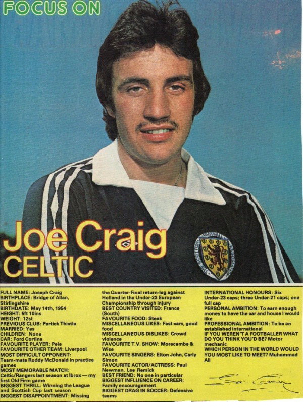 Joe Craig, Scotland