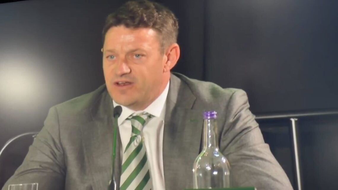 Ross Desmond at the 2025 Celtic AGM