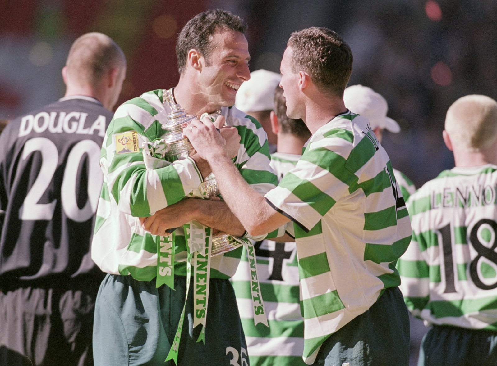 Ramon Vega (left) and Paul Lambert