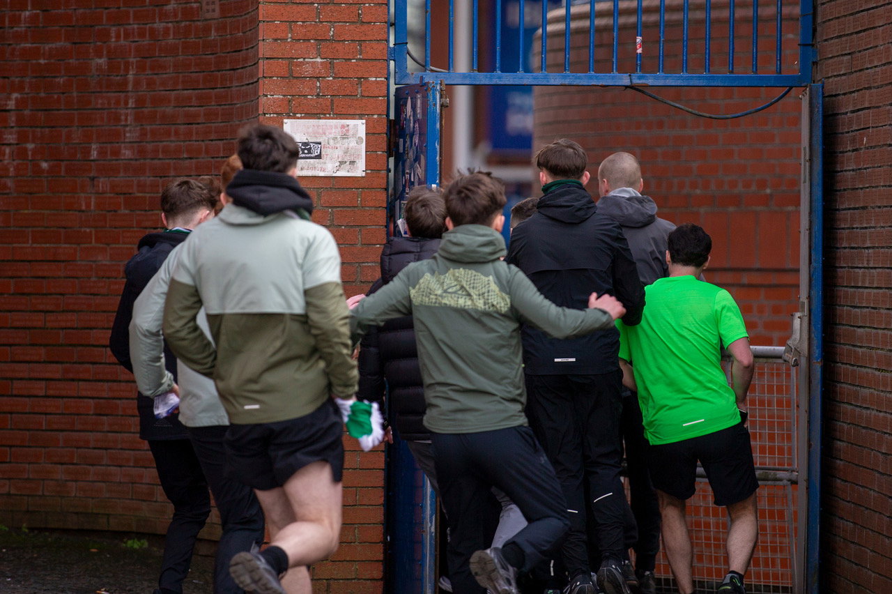 Scottish Cup quarter final at Ibrox