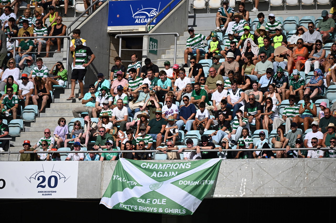 Celtic supporters at the match 