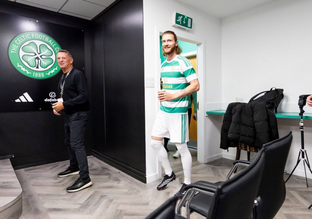 New Celtic signing Kasper Hogh is unveiled to the mainstream media