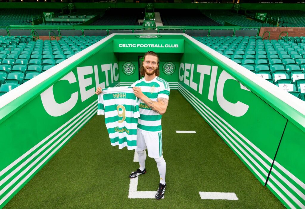 New Celtic signing Kasper Hogh is unveiled to the mainstream media