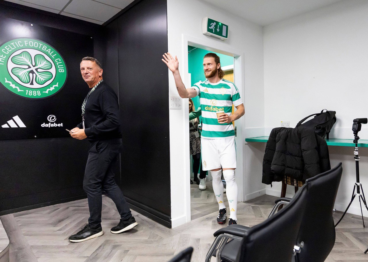 New Celtic signing Kasper Hogh is unveiled to the mainstream media