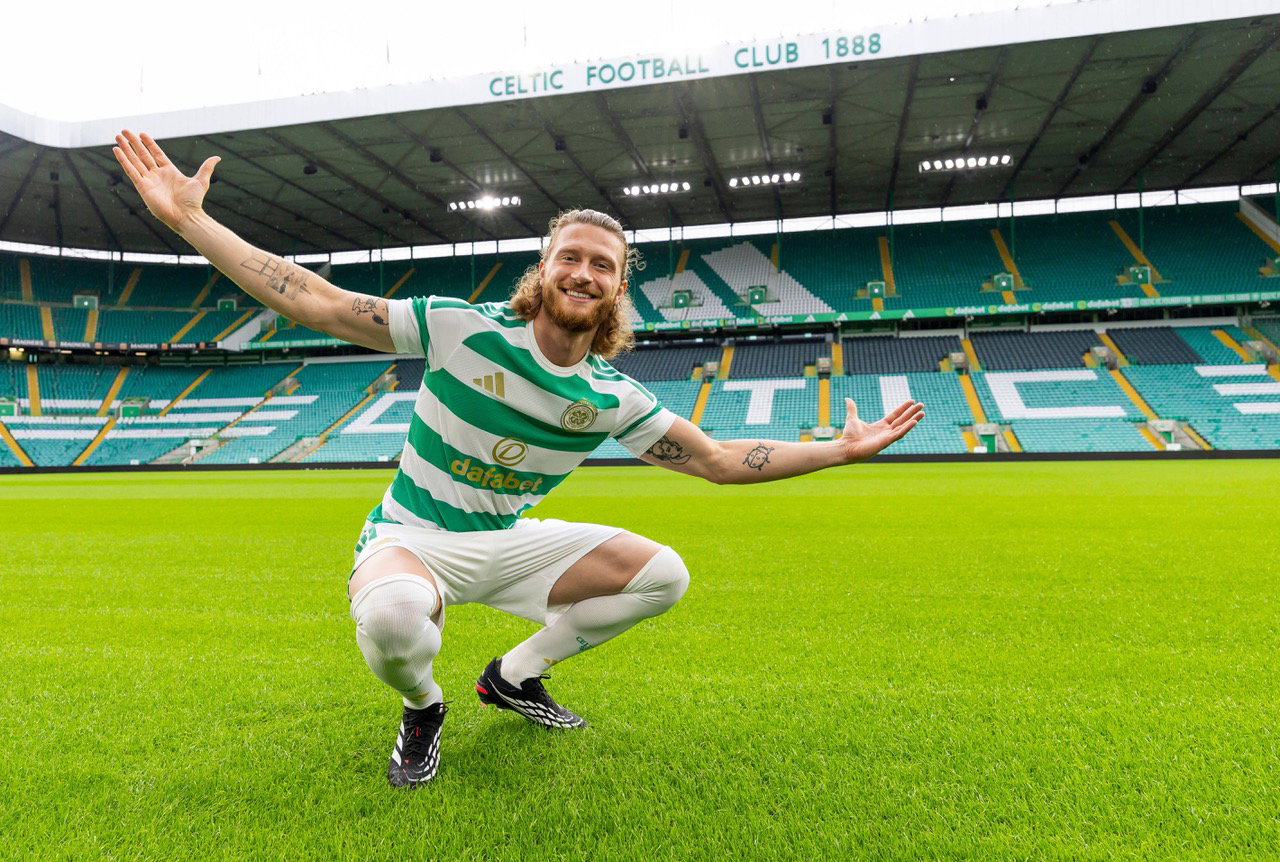 New Celtic signing Kasper Hogh is unveiled to the mainstream media