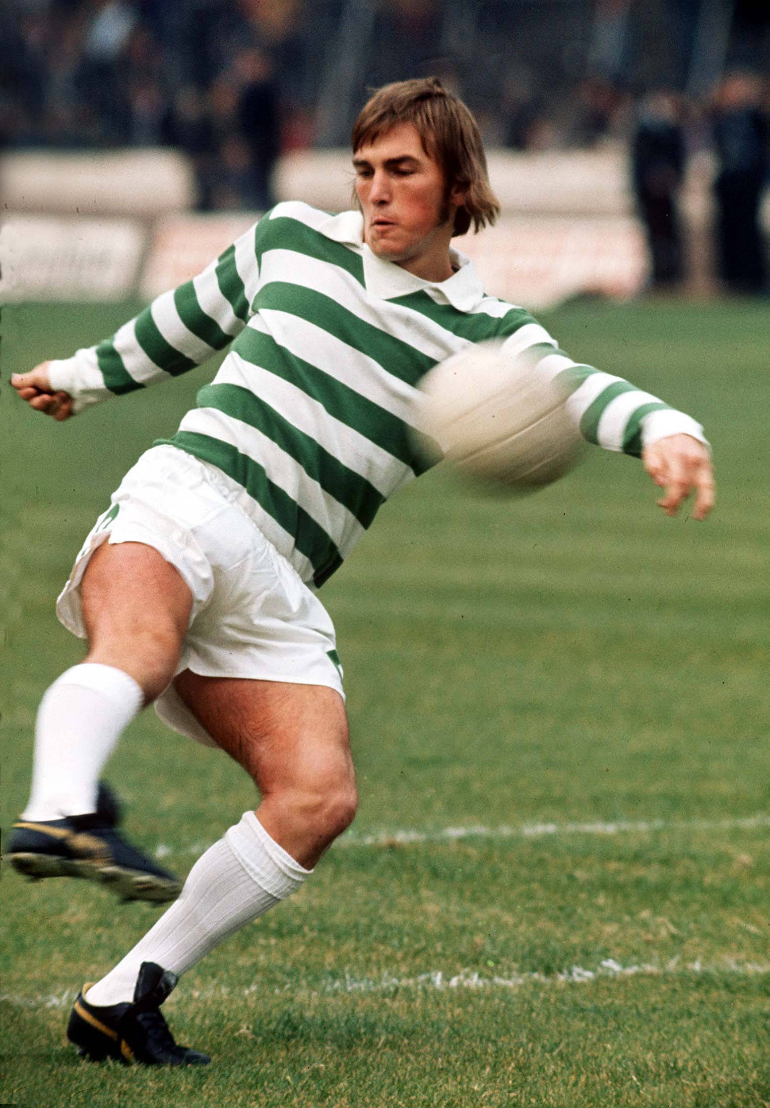 Kenny Dalglish Celtic shoots.