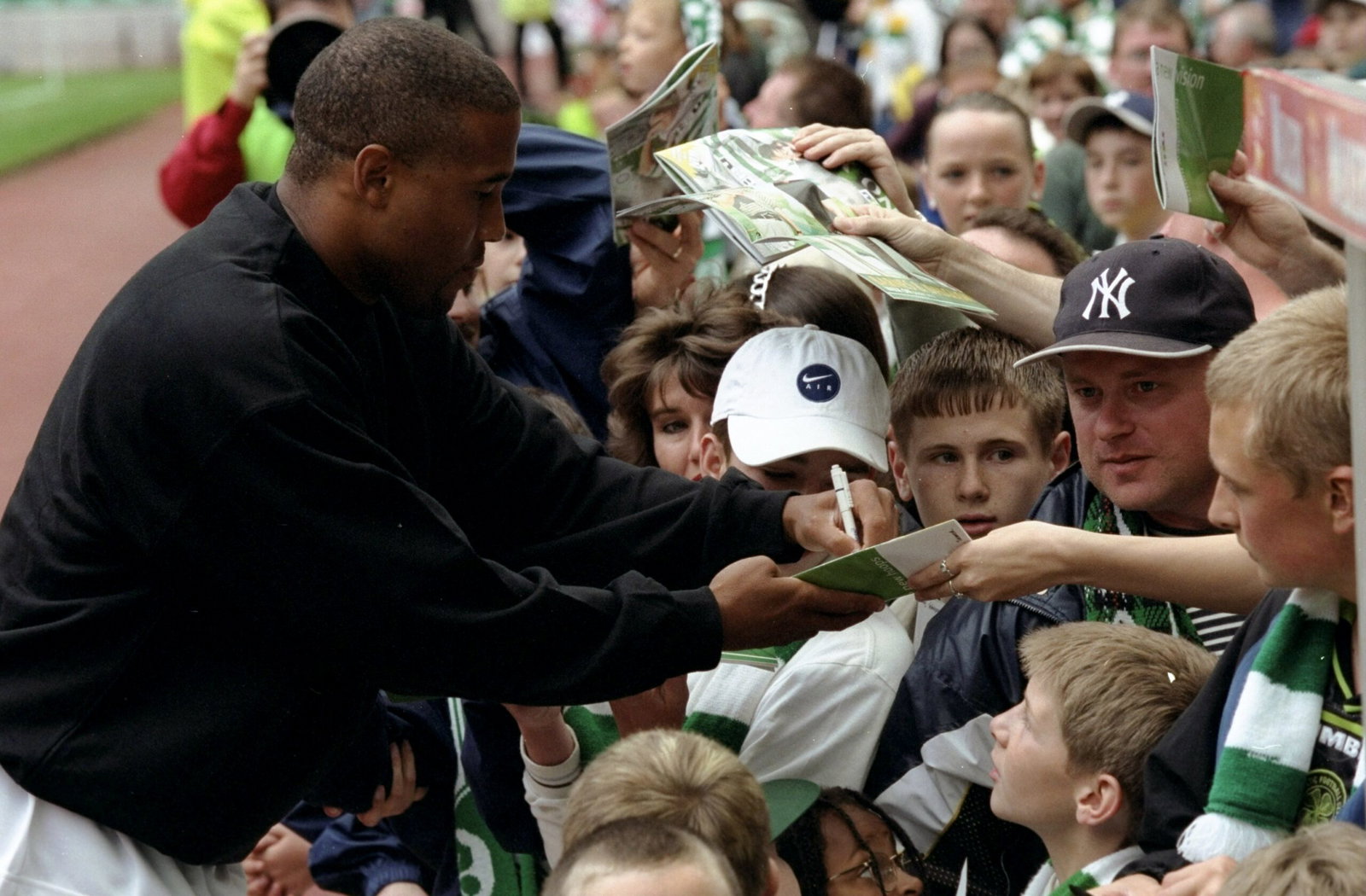 John Barnes signs autographs 